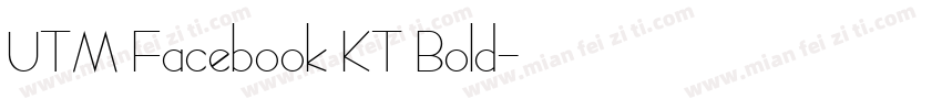 UTM Facebook KT Bold字体转换